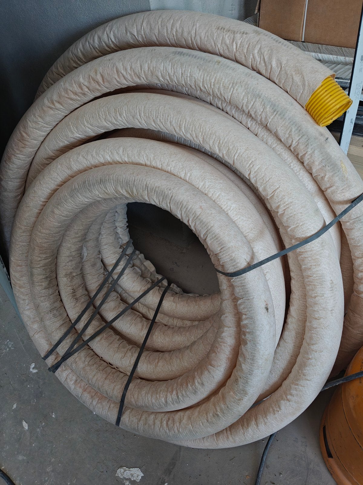 Tuyau de drainage avec tissu filtrant 80 mm, Enlèvement