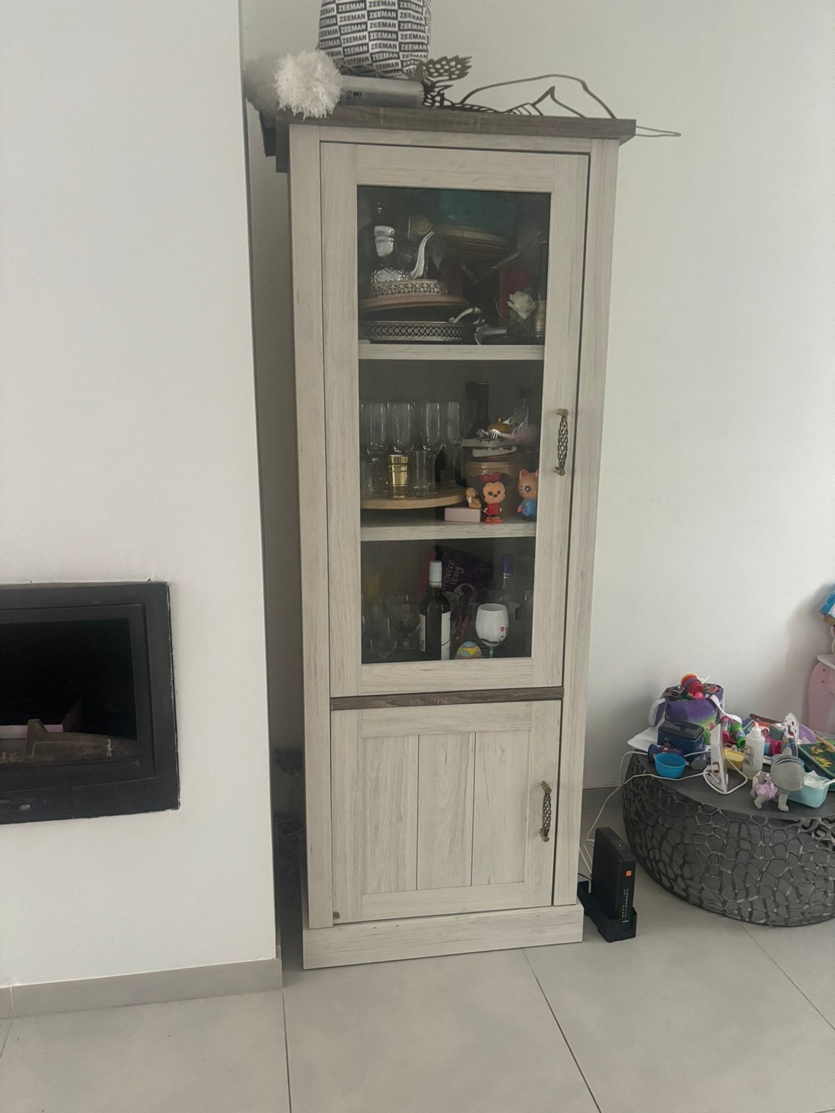 Dressoir vitrine, Maison & Meubles, Enlèvement, Comme neuf