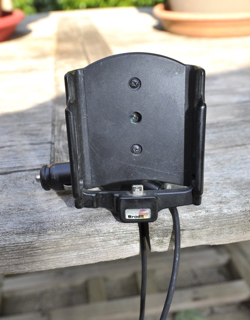 Brodit 512723 Support voiture chargeur allume cigare, Telecommunicatie, Telefoonhouders, Ophalen of Verzenden, Gebruikt, Auto