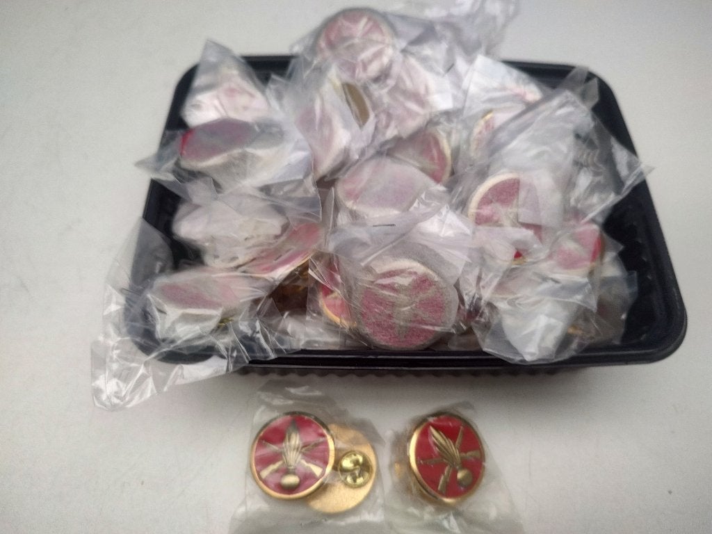 Lot Franse kraagspiegels # 6 , 50 paar, Verzamelen, Verzenden