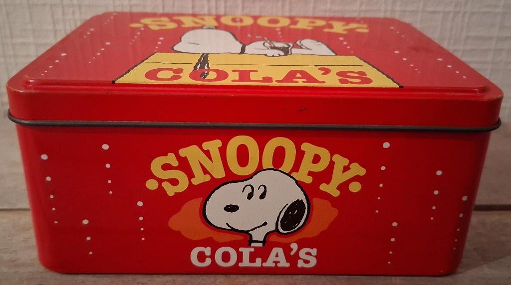 blikken doos Van Melle - Snoopy Cola's, Verzamelen, Blikken, Ophalen of Verzenden