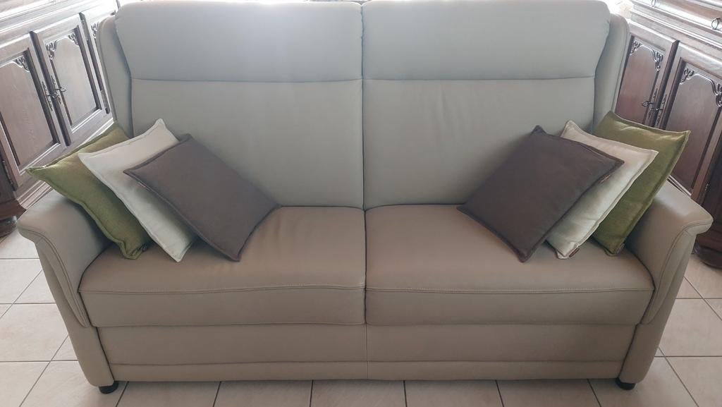 Leren salon, Huis en Inrichting, Zetels | Complete zithoeken, Ophalen