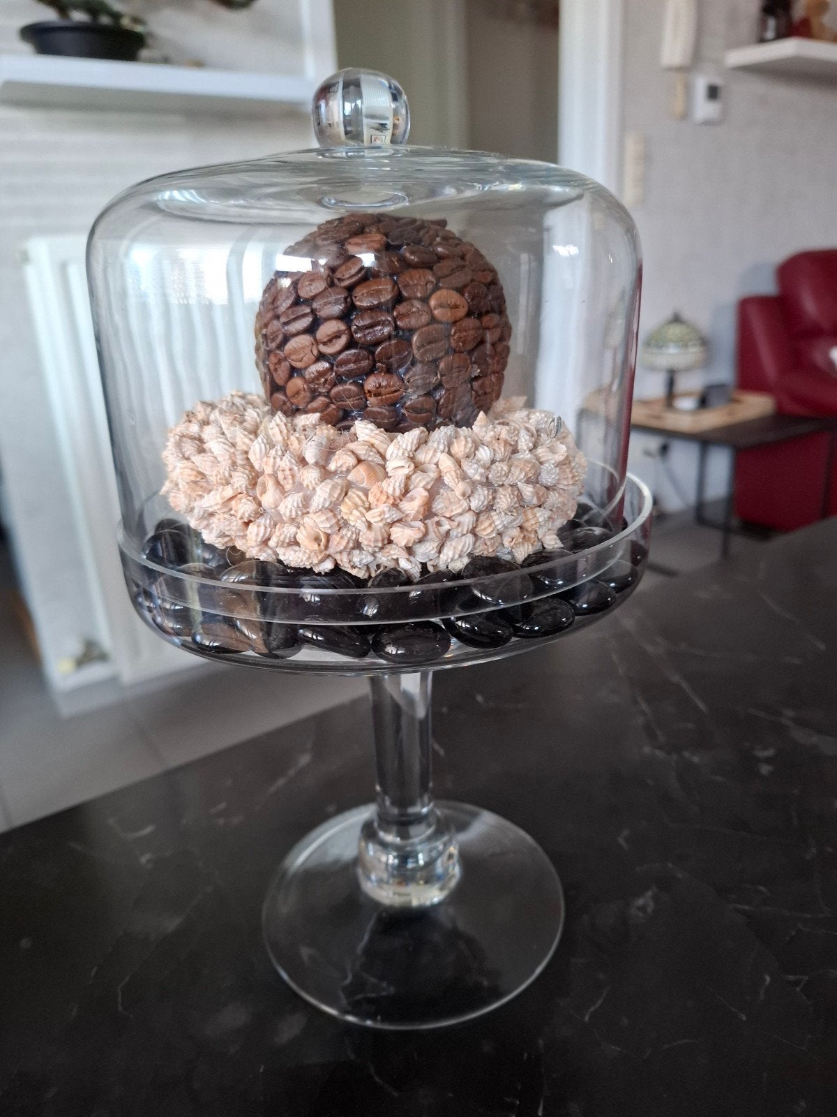Cloche décorative avec contenu, Verre, Enlèvement