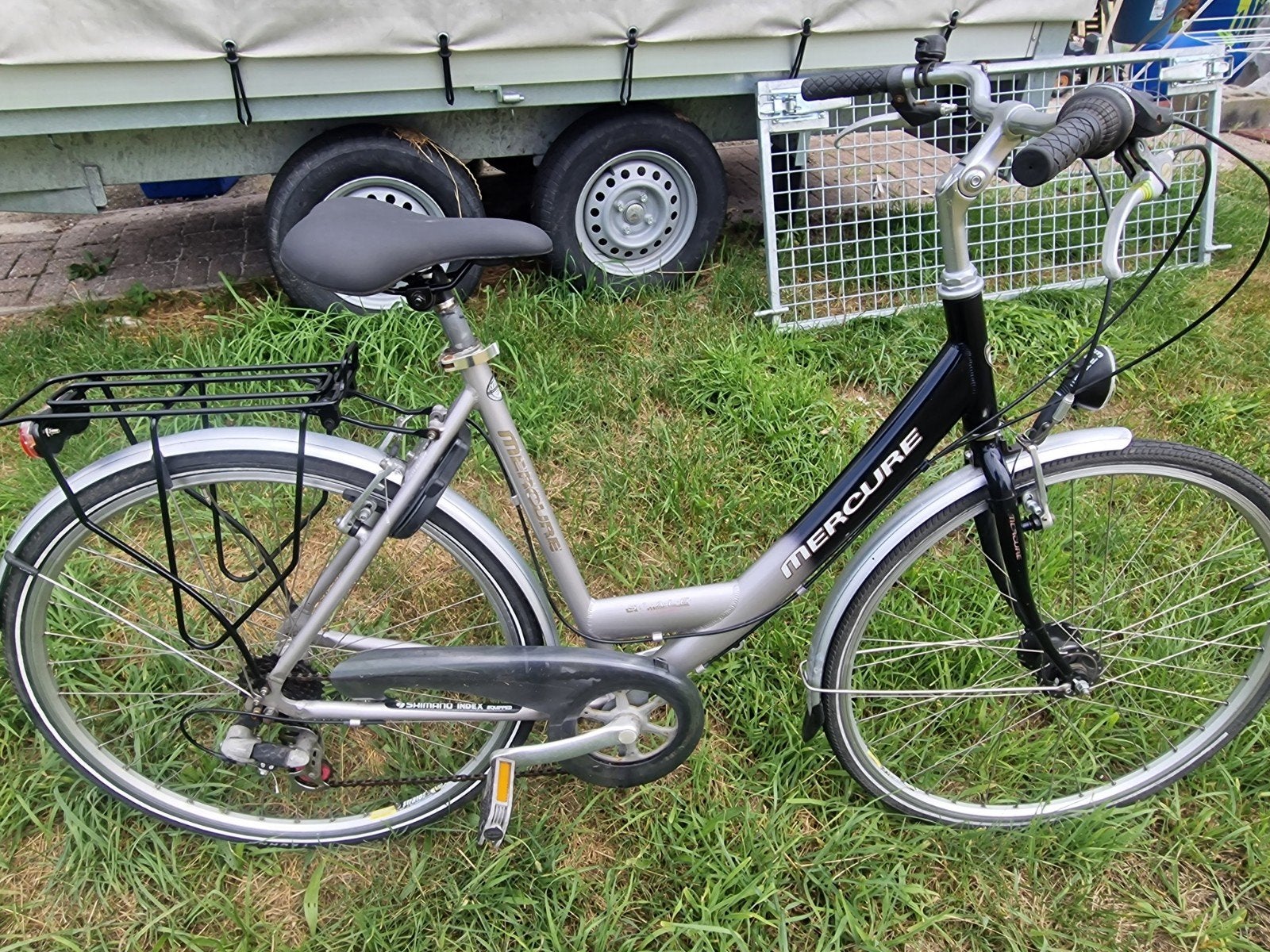 Damesfiets Mercure 28" 56 cm, Fietsen en Brommers, Ophalen, Gebruikt, Velgrem, Versnellingen