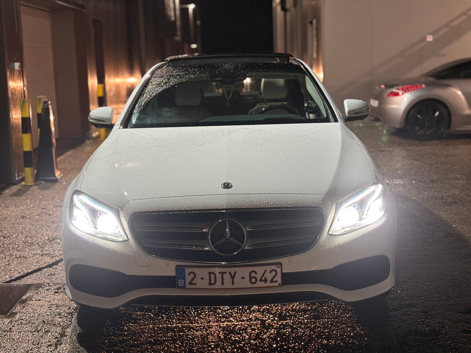 Mercedes E klasse, Auto's, Automaat, Parkeerassistent, Wit, Leder