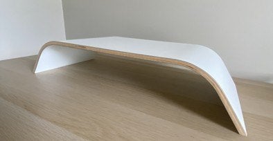 Ikea monitorstandaard wit SIGFINN, Ophalen, Zo goed als nieuw, Ikea