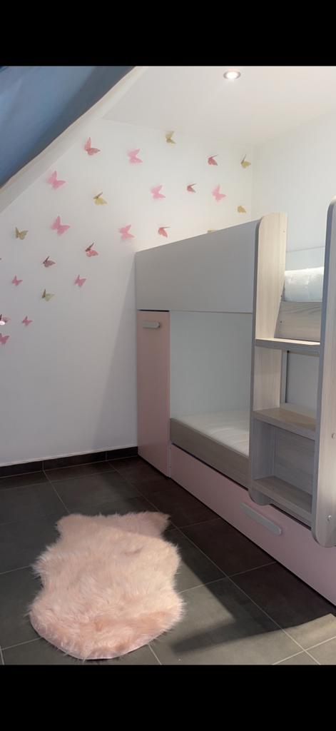 Stapelbed met opbergkast en extra lade, Kinderen en Baby's, Kinderkamer | Stapelbedden en Hoogslapers, Gebruikt, Stapelbed, Ophalen