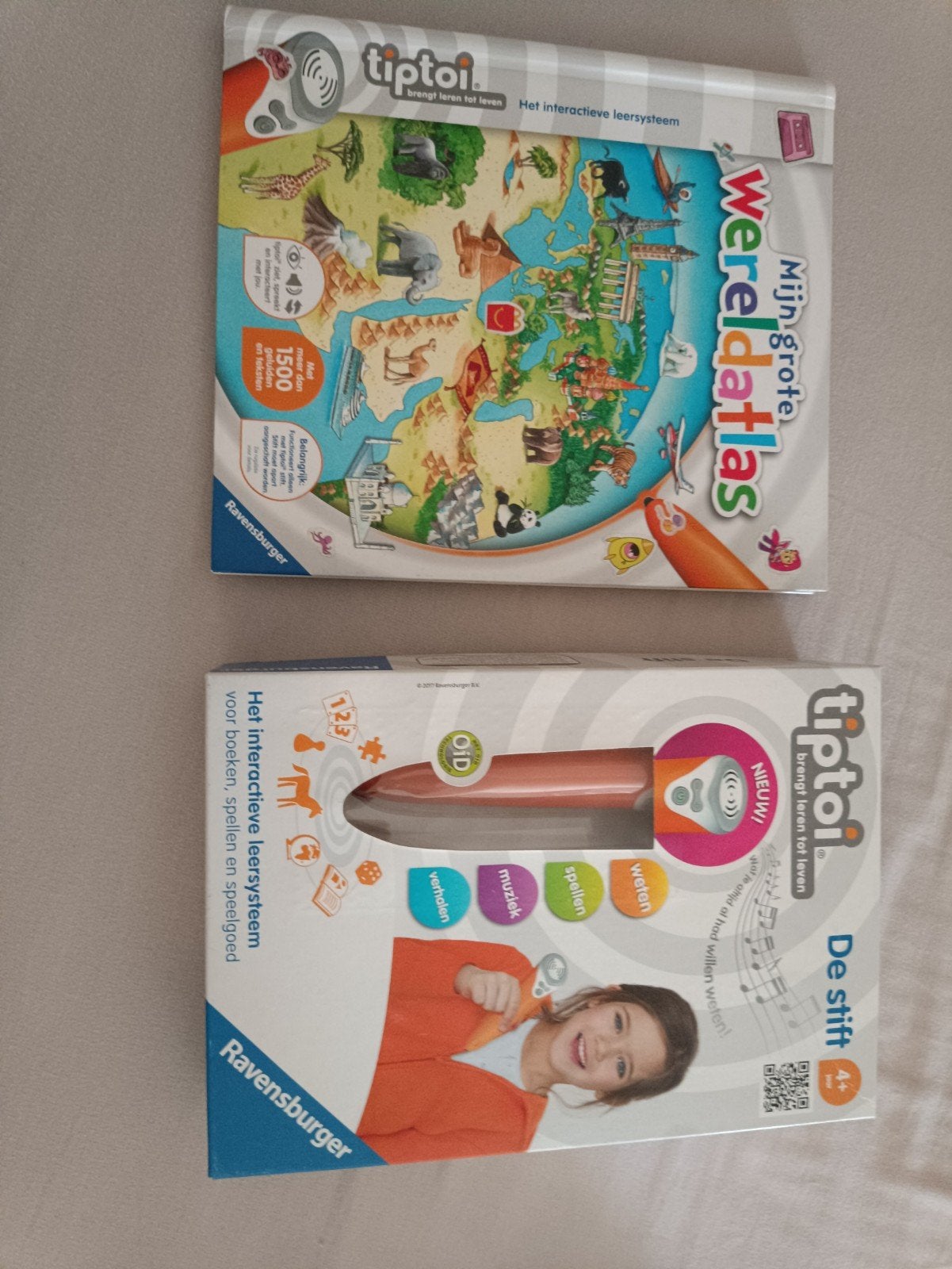 Tiptoi pen en wereldatlas, Enfants & Bébés, Enlèvement, Comme neuf, Sonore