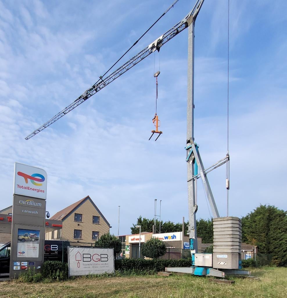 Bouwkraan te huur met keuring, Zakelijke goederen, Machines en Bouw | Kranen en Graafmachines, Hijswerktuig, Ophalen