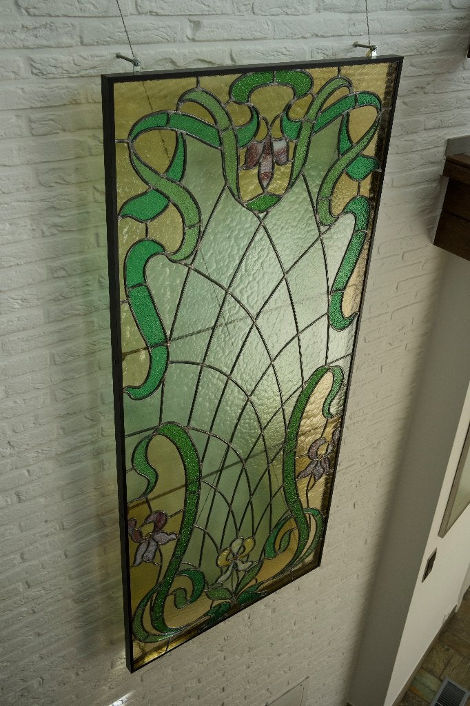 Vitraux Art Nouveau, Fait main, Multicolore, Enlèvement, Panneau mural