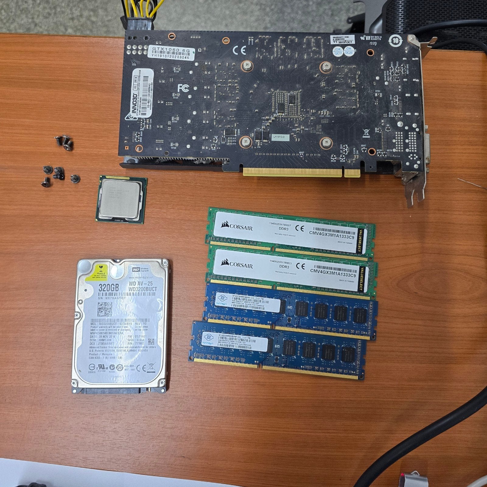 GPU CPU HDD RAM, Enlèvement, Utilisé