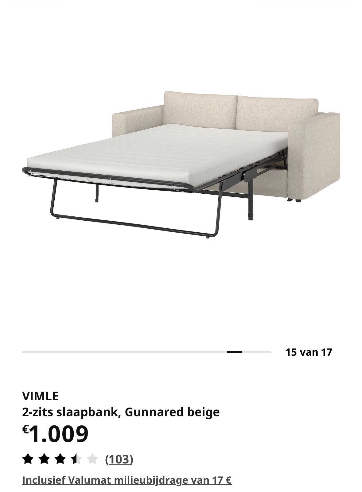 Luxe slaapbank met dikke matras, Huis en Inrichting, Slaapkamer | Slaapbanken, Ophalen, Zo goed als nieuw