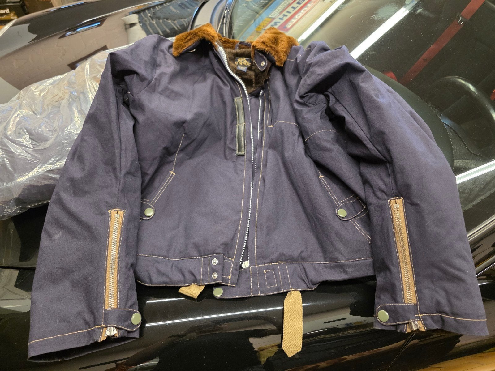 WO2 Luftwaffe Kanaljacke Pilotenjas, Ophalen, Maat 52/54 (L)