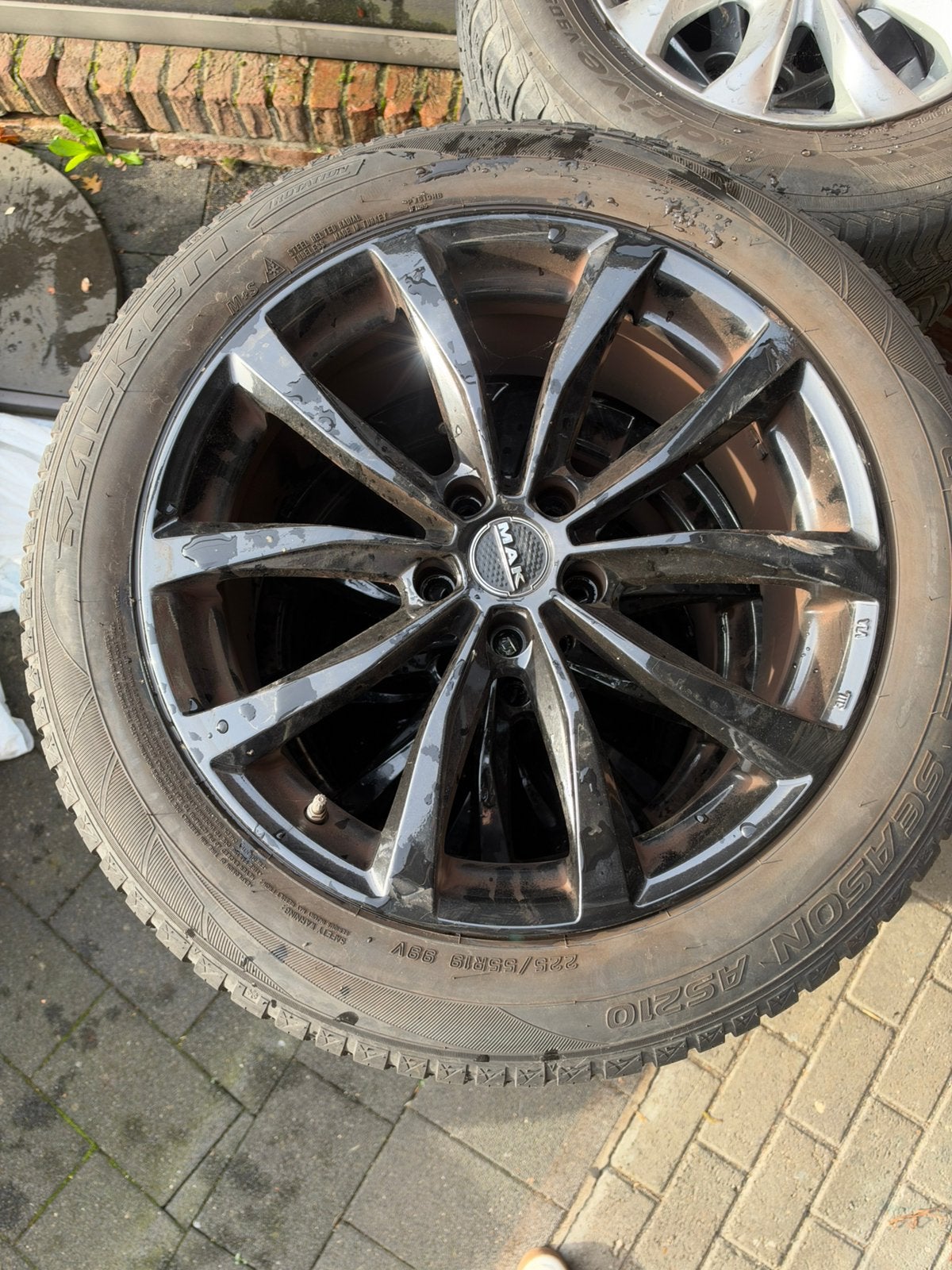 All season banden met lichtmetalen velgen, Gebruikt, Banden en Velgen, All Season, Personenwagen