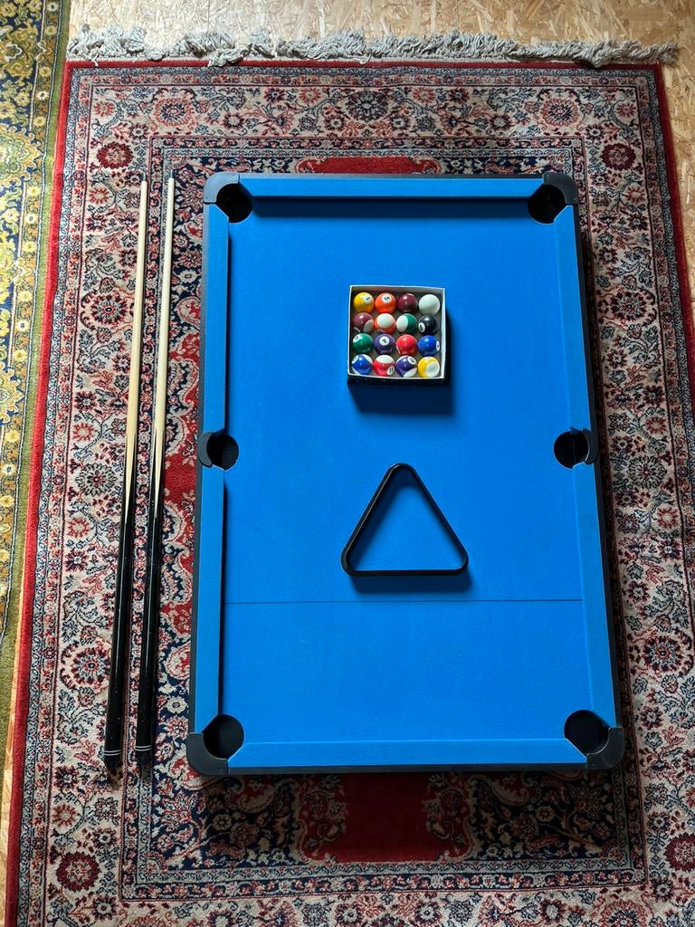 Tafelmodel pooltafel/ biljart, Ophalen, Zo goed als nieuw, Pooltafel