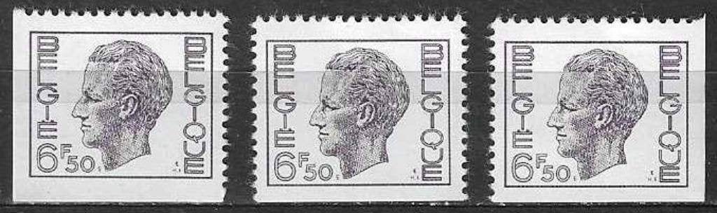 Belgique 1975 - OBP 1764-1764b - Roi Baudouin I (PF), Timbres & Monnaies, Timbres | Europe | Belgique, Envoi, Non oblitéré, Neuf
