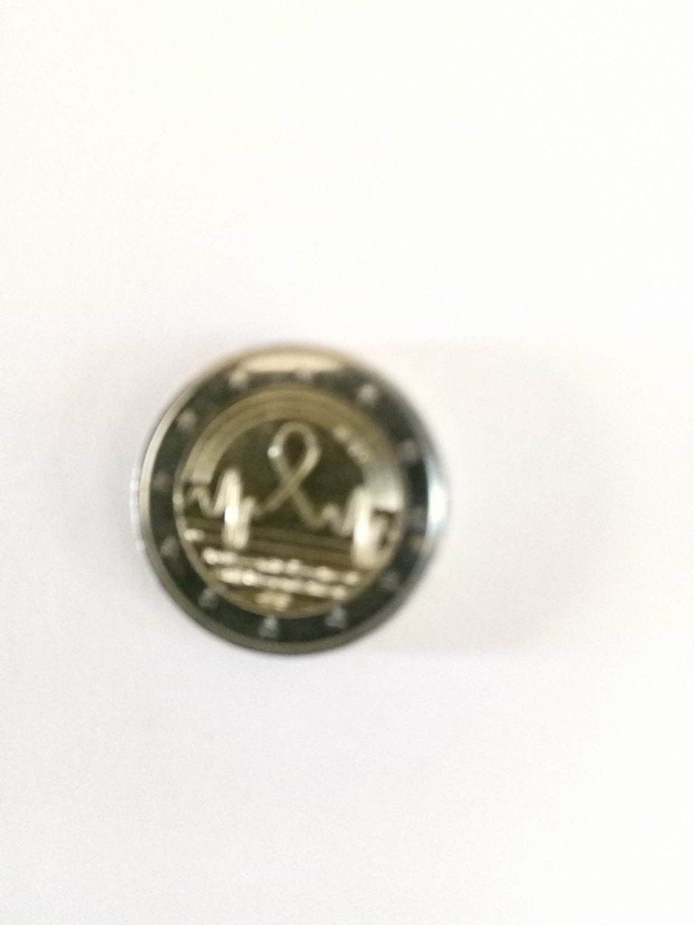 2€ België cancer, Postzegels en Munten, Ophalen, België, 2 euro, Losse munt