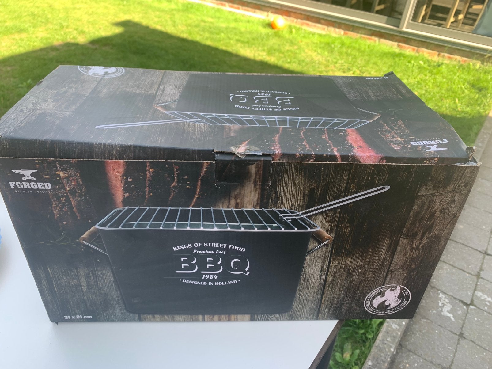 Retro Tafel Barbeque, Tuin en Terras, Ophalen, Nieuw