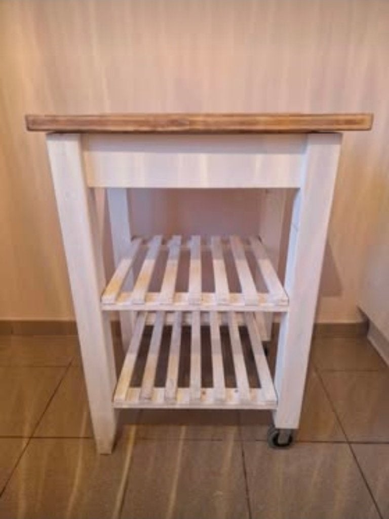 Houten trolley, Ophalen, Gebruikt, 55 tot 75 cm, Landelijk
