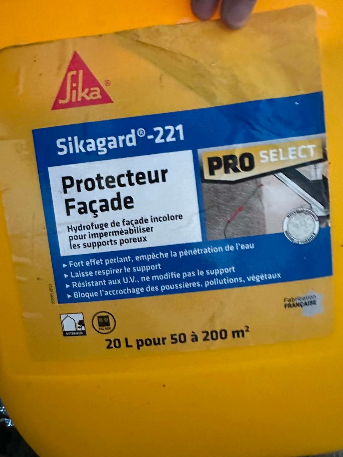 4 Bidons hydrofuge 20L, Enlèvement, Neuf