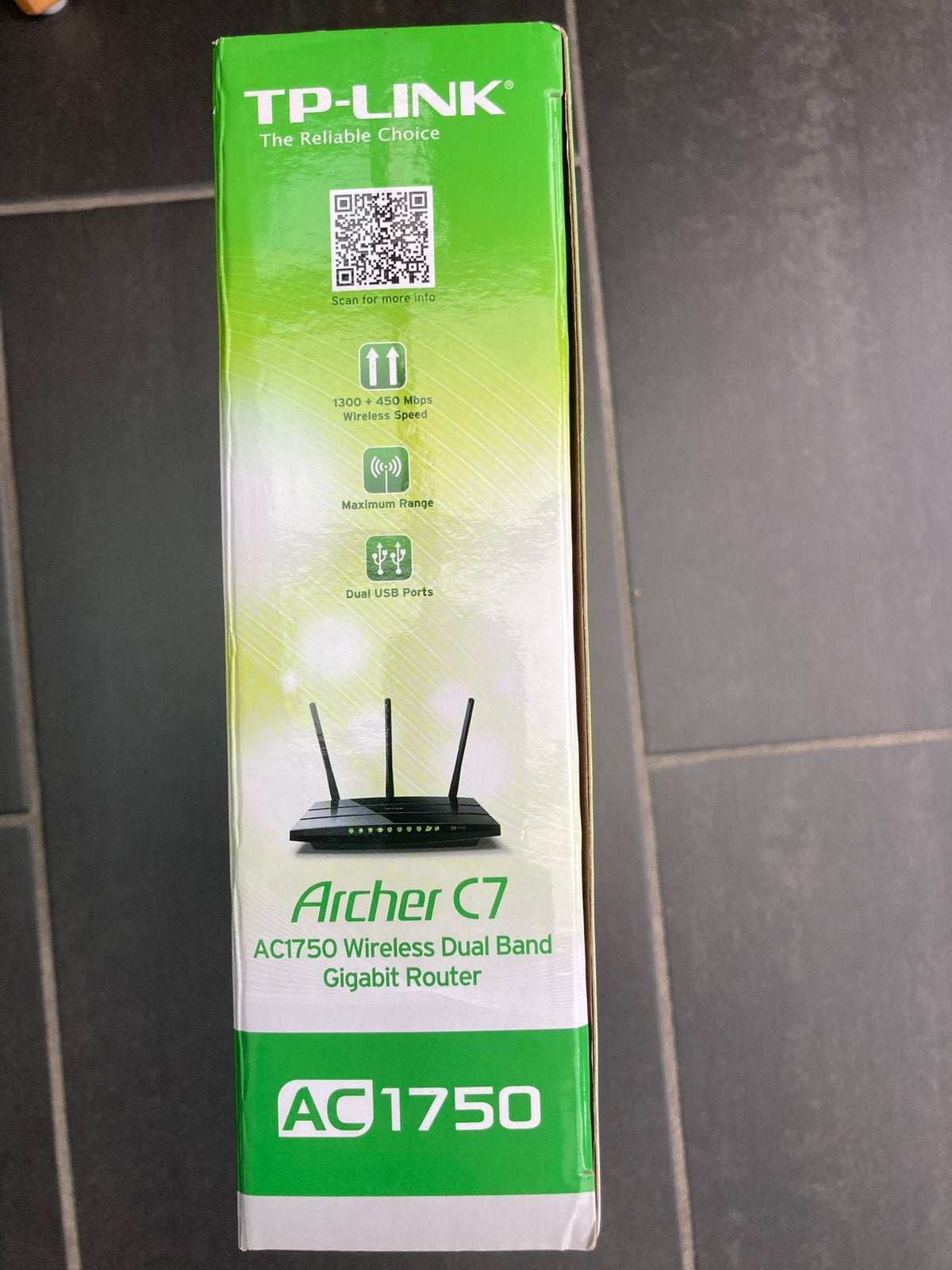 Wireless router dual band AC 1750. Archer C7, Ophalen, Zo goed als nieuw, Router