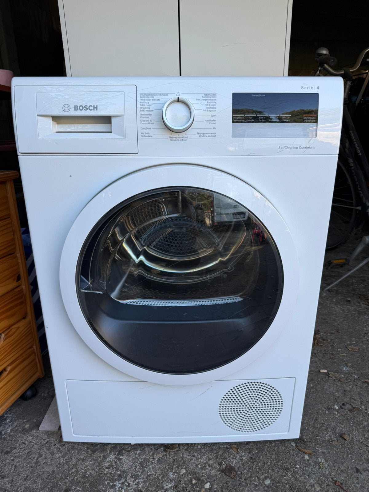 Bosch warmtepompdroogkast, Elektronische apparatuur, Ophalen, Gebruikt, Luchtafvoer, 8 tot 10 kg