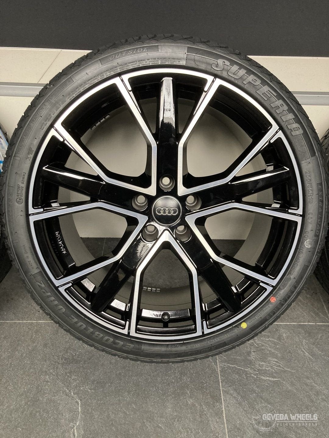 19” Audi A5 / S5 Gunner velgen + banden 5x112 255/35/19, Pneus et Jantes, 255 mm, Véhicule de tourisme, Pneus été