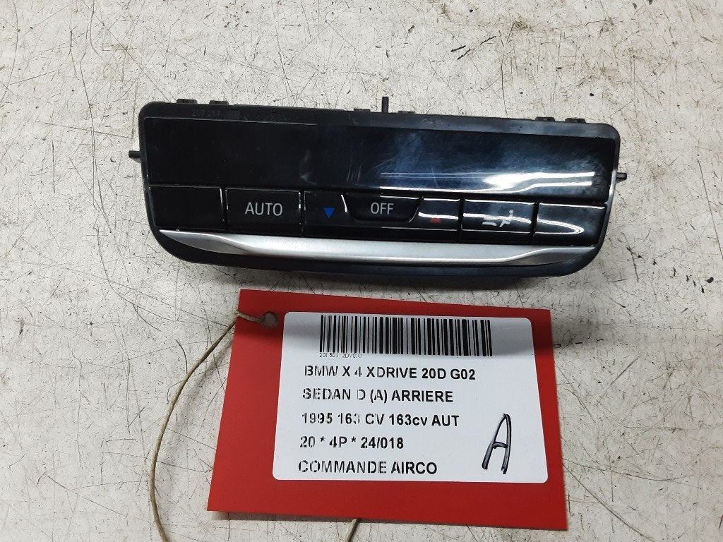 PANNEAU DE COMMANDE CLIMATISATION BMW X4 (G02) (5HB012672), Utilisé, BMW, Petuelring 130
80809  München, DE, Bayerische Motoren Werke AG