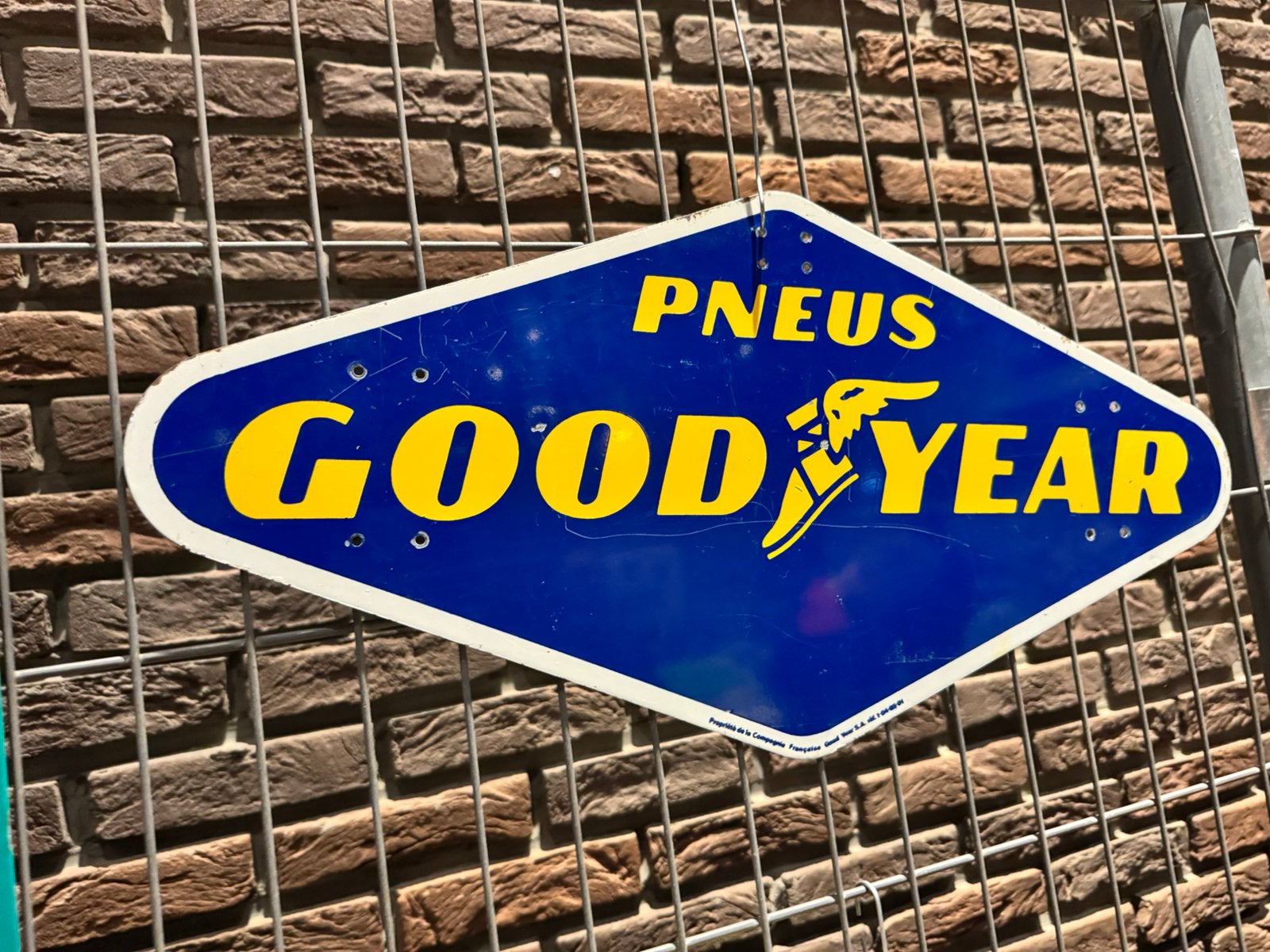 GoodYear banden oud reclamebord, Reclamebord, Gebruikt, ., Ophalen of Verzenden