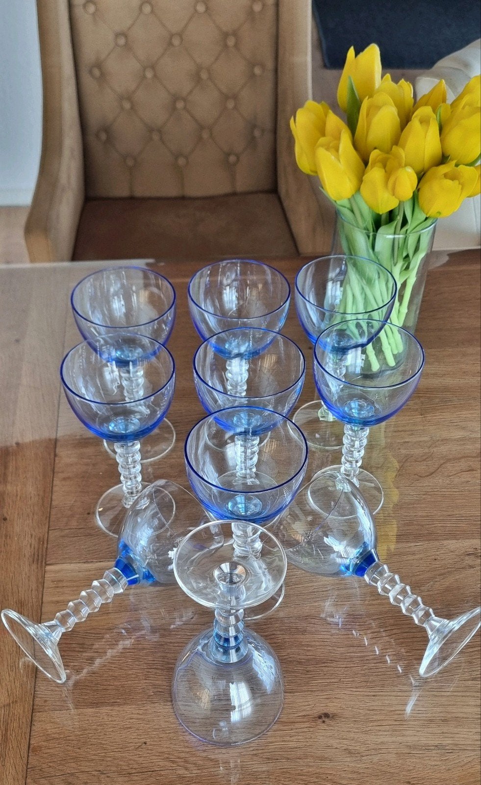 10 Stuk  Retro Elegance: Jaren '80 & '90 Vintage Glazen, Ophalen, Zo goed als nieuw, Overige typen
