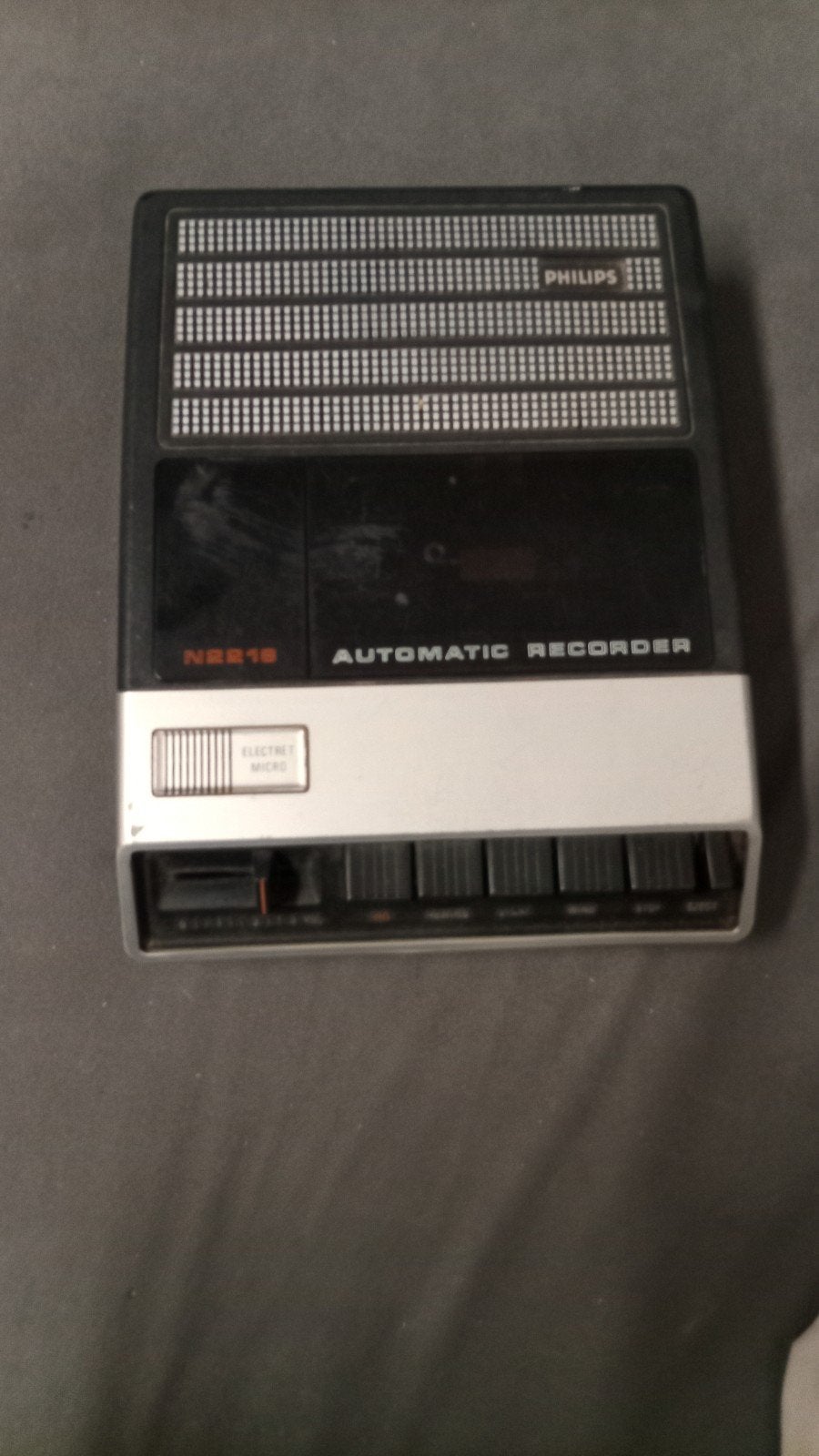 Magnétophone vintage Philips N2218/01C — Retro 70s, Enlèvement ou Envoi, Simple, Philips, Commandes tactiles