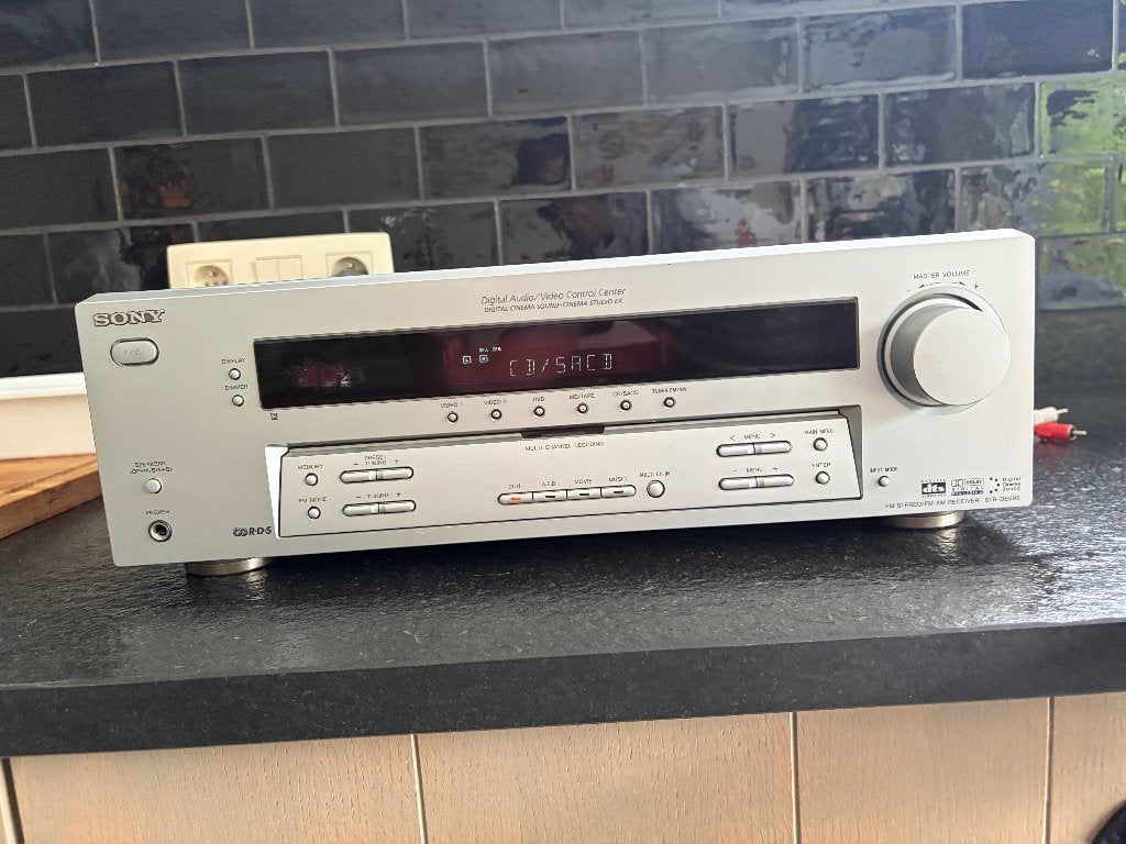 Sony STR-DE595 AV Receiver / Versterker – Zilver – Werkend, Audio, Tv en Foto, Versterkers en Ontvangers, Ophalen, Gebruikt, Stereo