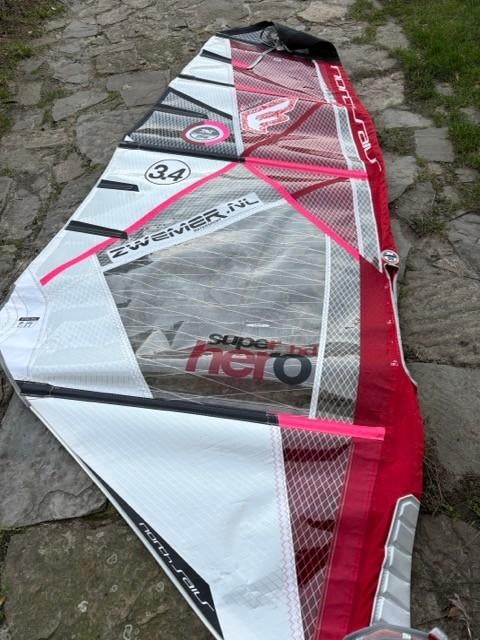 Duotone / North Sails zeilen 3.4 - 4.0 - 5.0, Watersport en Boten, Windsurfen, Ophalen, Zo goed als nieuw, Zeil