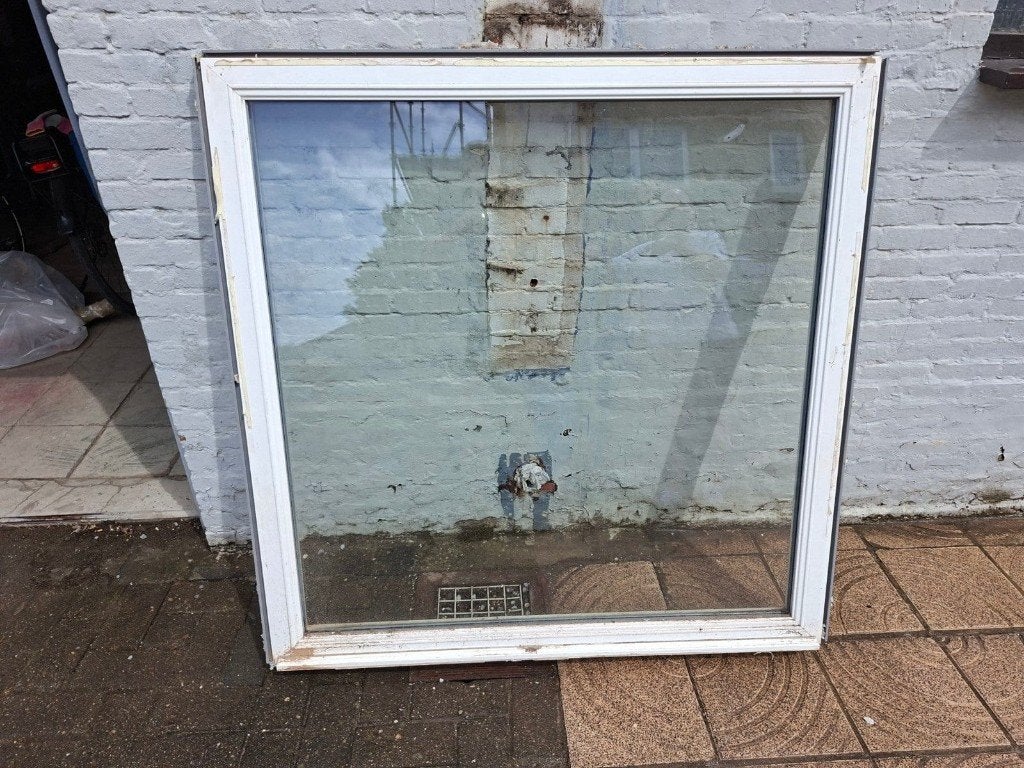 Fenêtre fixe en PVC avec double vitrage 127 x 130 cm, Bricolage & Construction, Vitres, Châssis & Fenêtres, Double vitrage, 120 à 160 cm