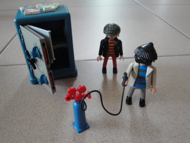 Playmobil coffre-fort et voleurs, Enlèvement ou Envoi, Comme neuf