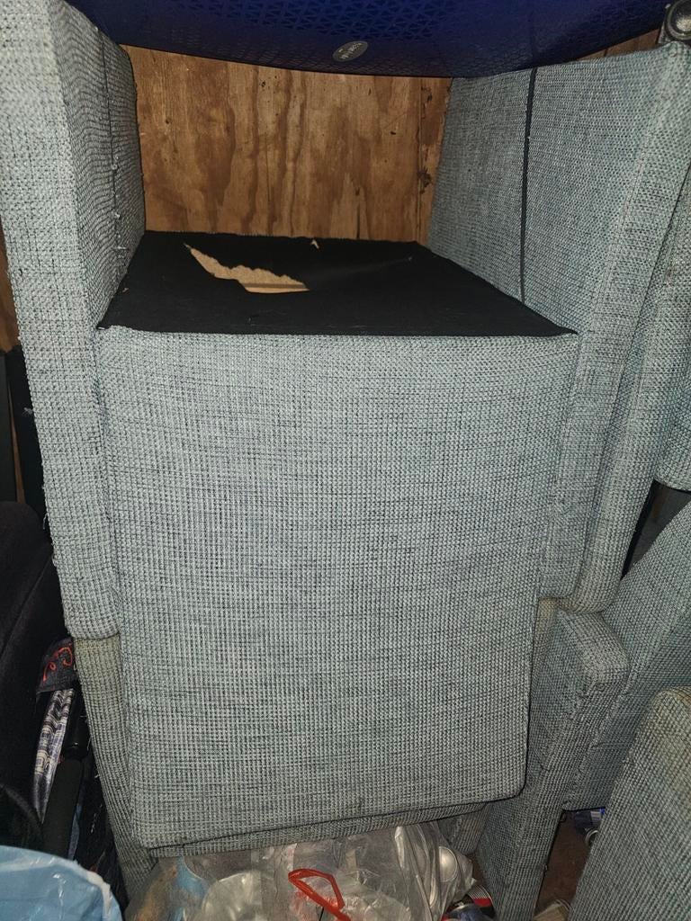 6 stoffen stoelen, Maison & Meubles, Chaises, Gris, Enlèvement ou Envoi, Tissus, Cinq, Six Chaises ou plus