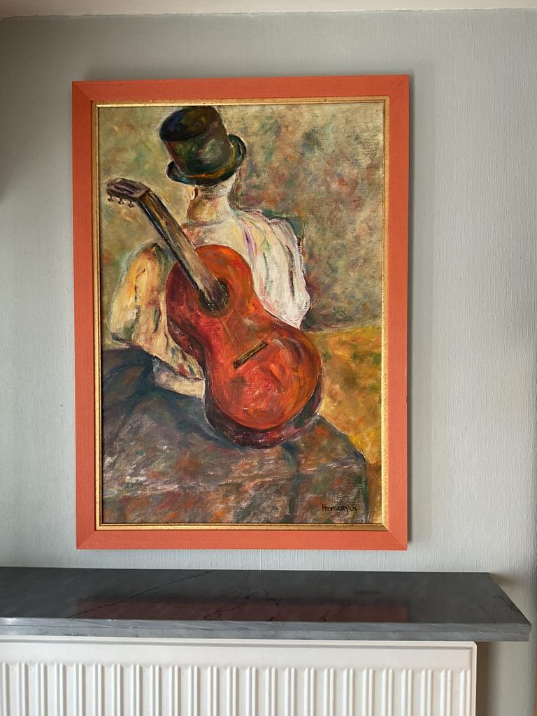 Schilderij vintage, Antiek en Kunst, Kunst | Schilderijen | Modern, Ophalen