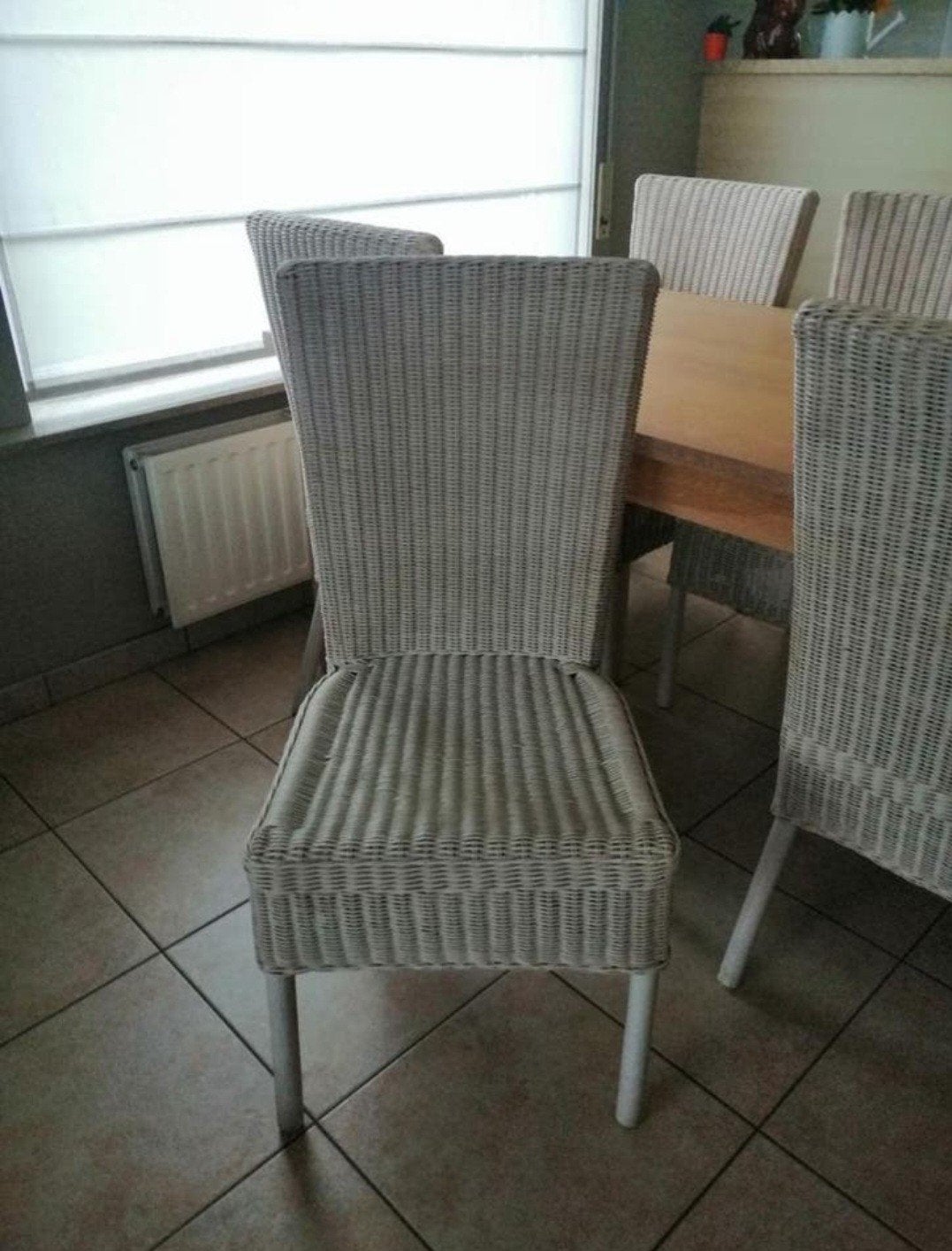 Witte eetkamerstoelen, Huis en Inrichting, Stoelen, Ophalen