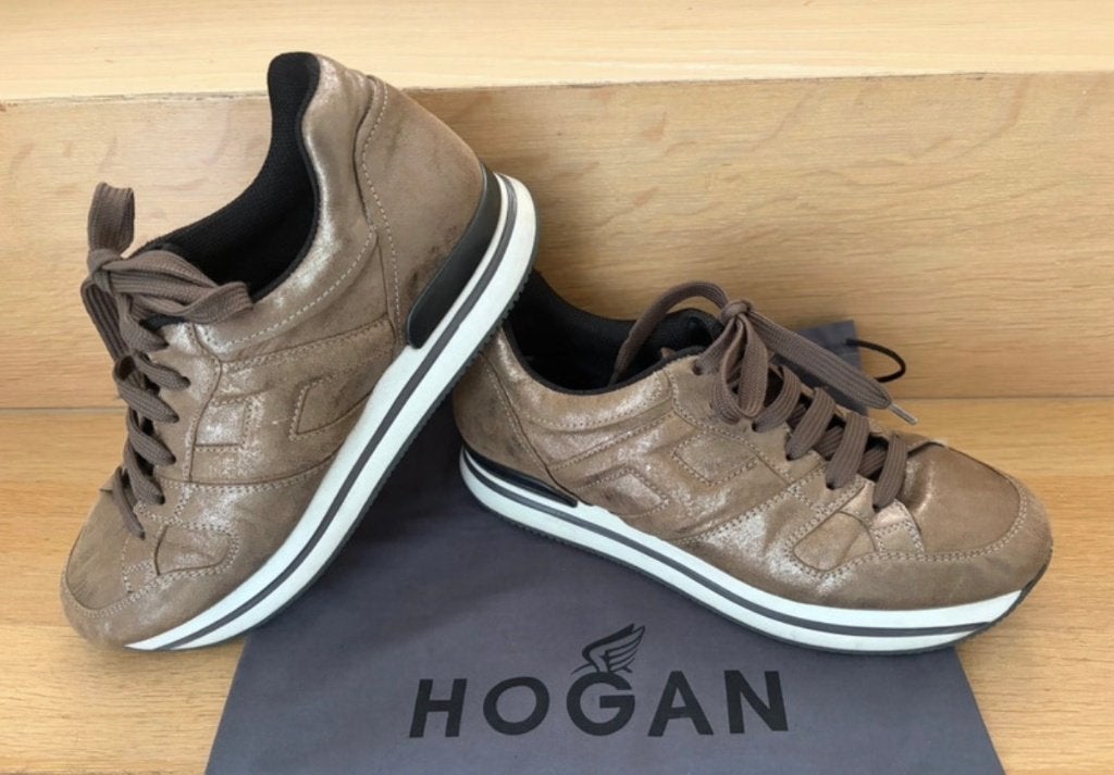 Bruine sneakers van Hogan, Enlèvement ou Envoi, Sneakers et Baskets, Comme neuf, Hogan