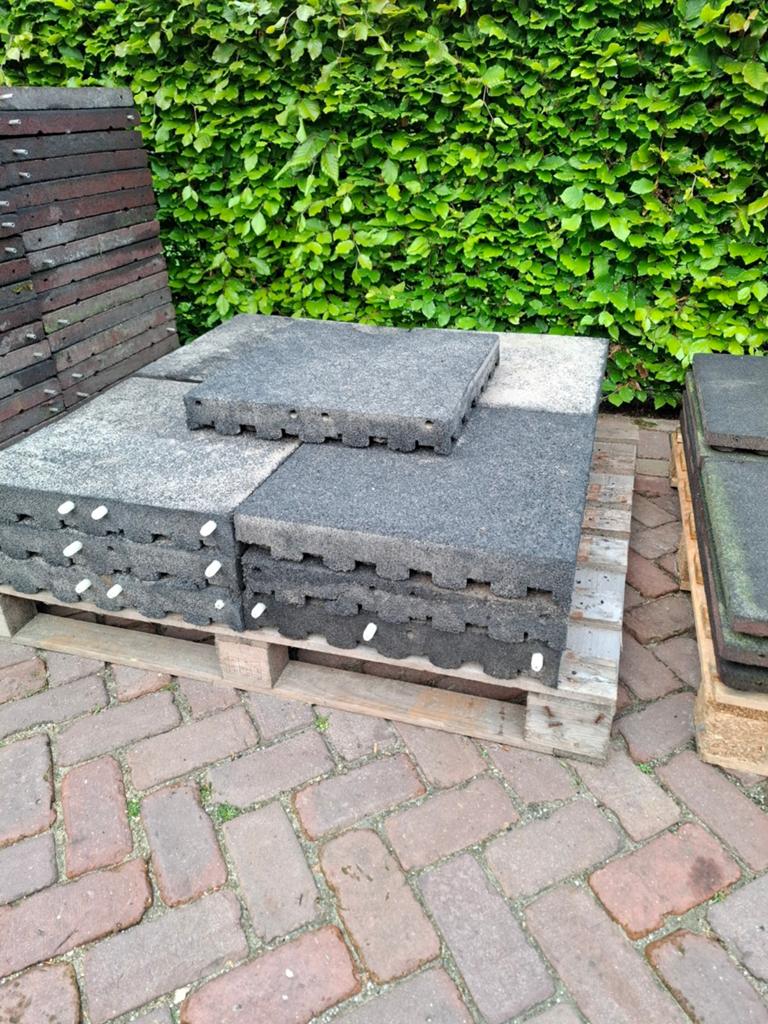 ️ ✅️Rubberen tegels 50x50x7,5 cm Speeltoestellen Stalmatten, Ophalen