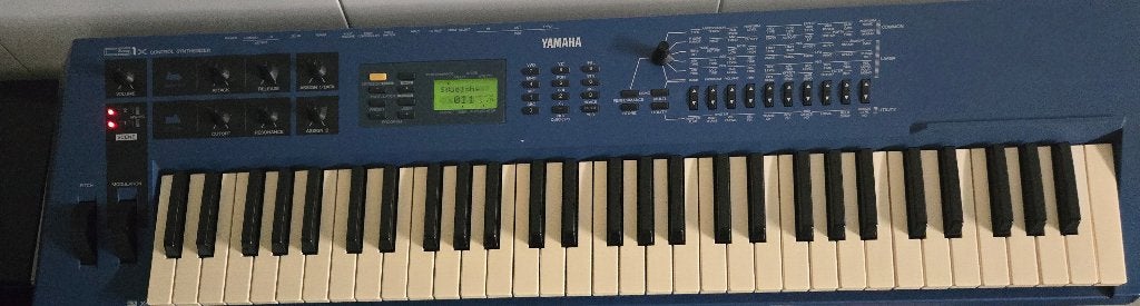YAMAHA CS1x Vintage Dance Synthesizer (werkt perfect), Ophalen, Yamaha, Met midi-aansluiting, 61 toetsen