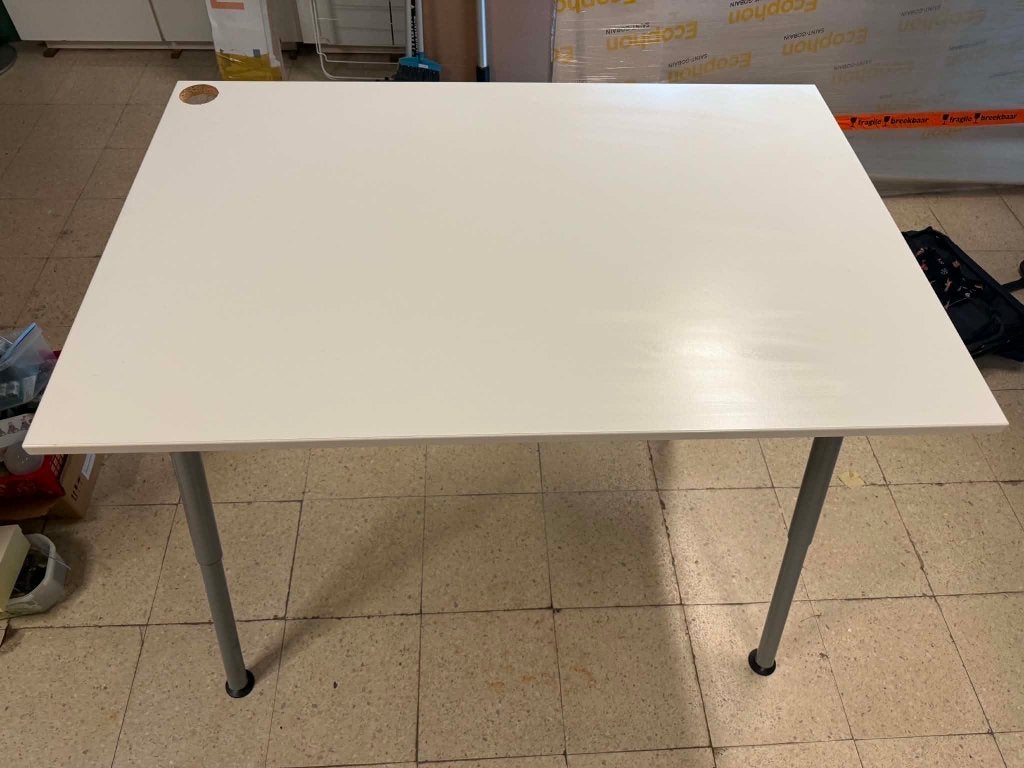 Bureau Ikea Galant wit, Ophalen, Gebruikt, 120 cm, Spaanplaat of MDF