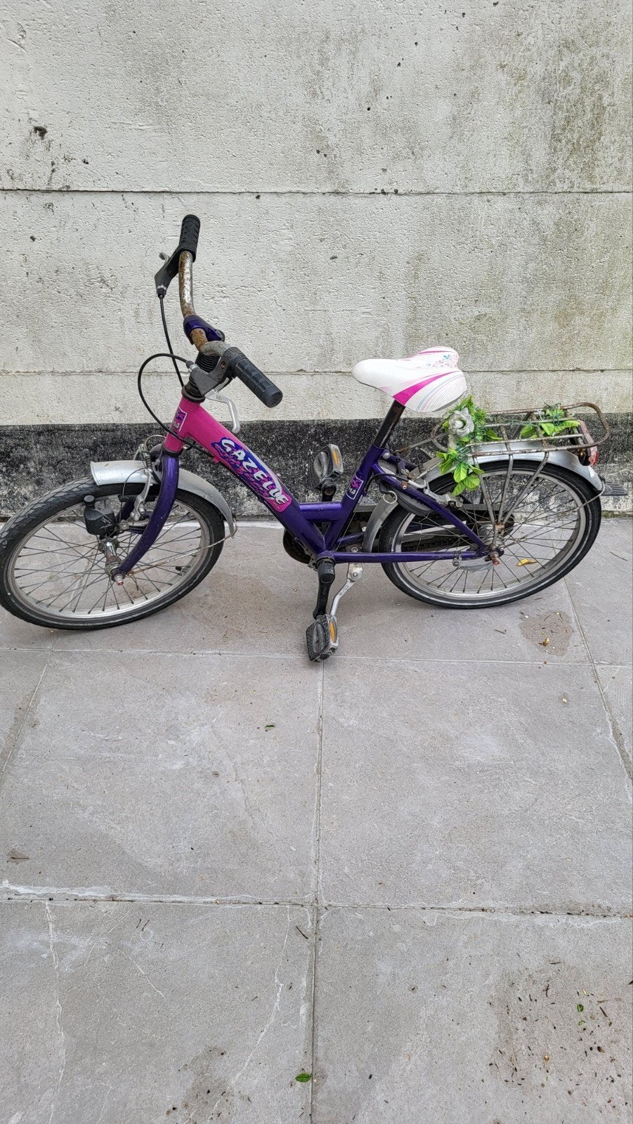 meisjes fiets, Ophalen