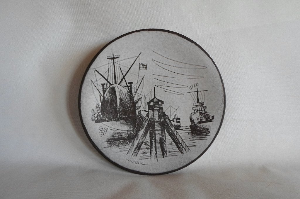 Wandbord Walter H Scheepvaart, Verzamelen, Scheepvaart, Ophalen, Zo goed als nieuw, Overige typen