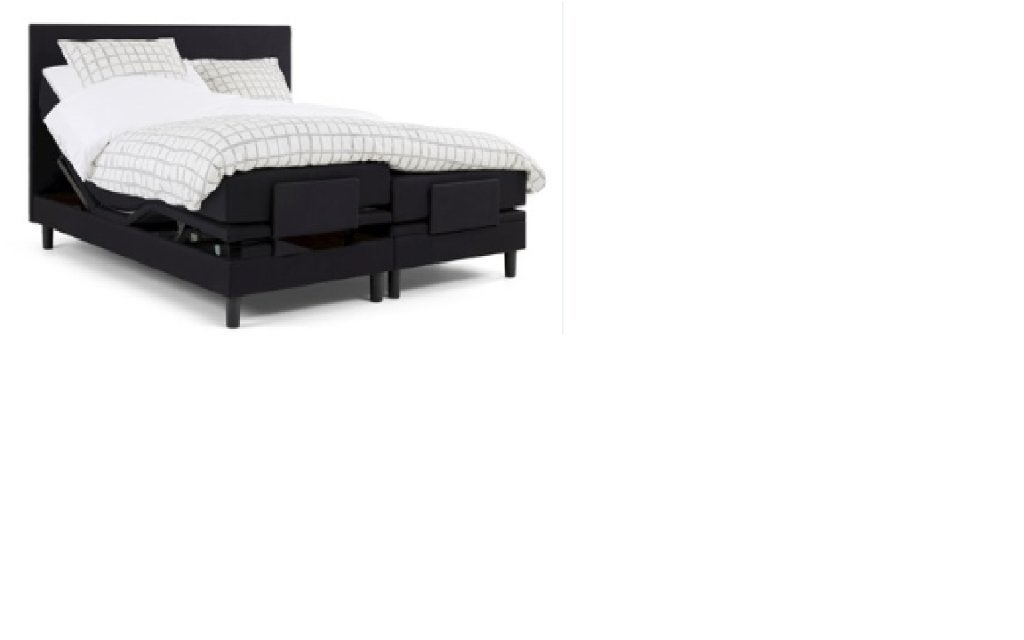 Boxspring zwart - goed onderhouden - topper niet gebruikt, Ophalen, 90 cm, Zwart, Tweepersoons