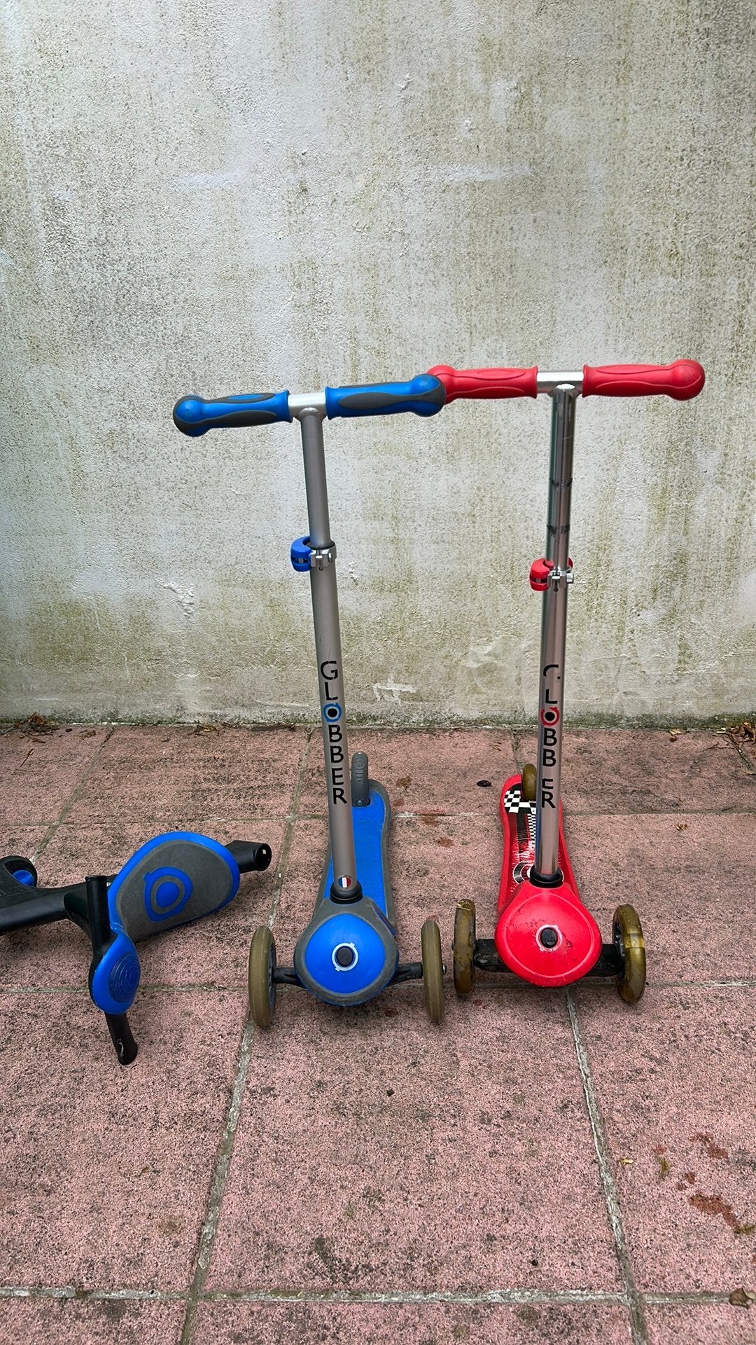 Lot deux trottinettes GLOBBER, Fietsen en Brommers, Steps, Gebruikt, Ophalen