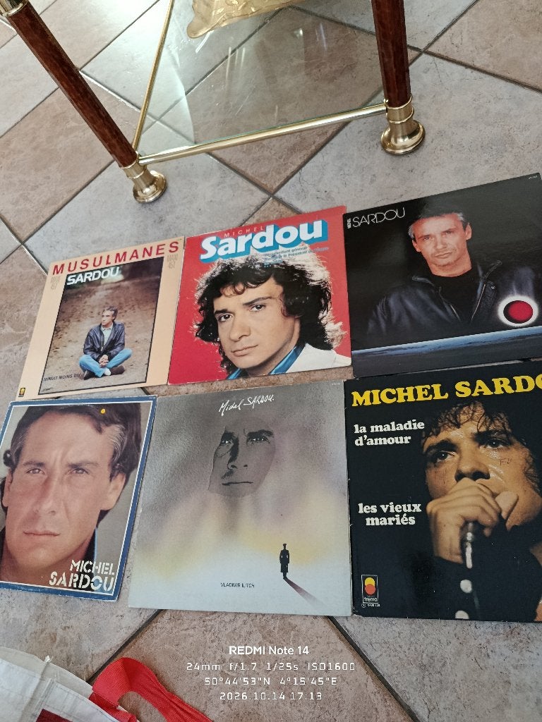 Lot de LP de Michel Sardou, Enlèvement ou Envoi, Utilisé, Coffret, LP