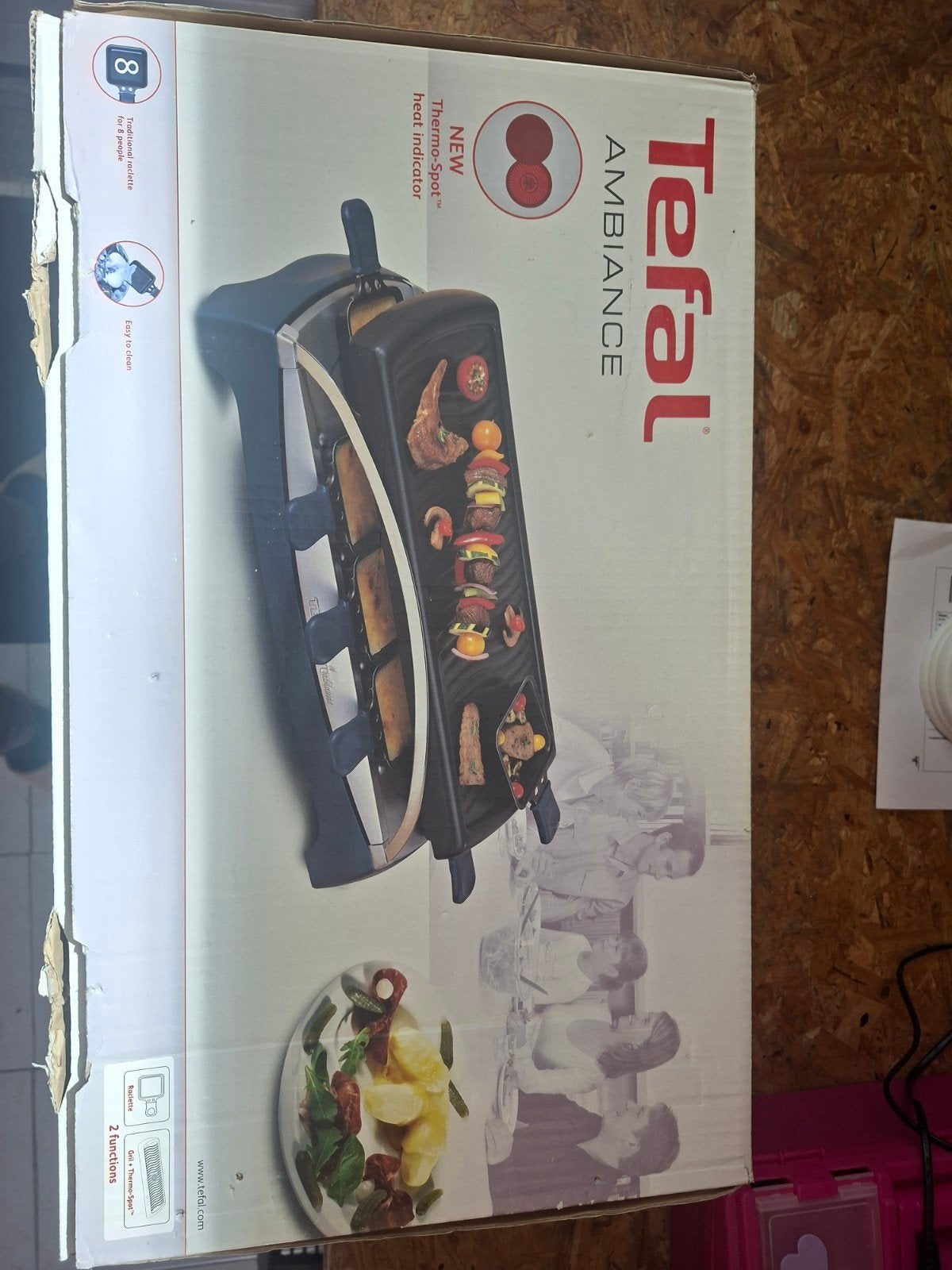Teal raclette ambiance, Ophalen, Gebruikt