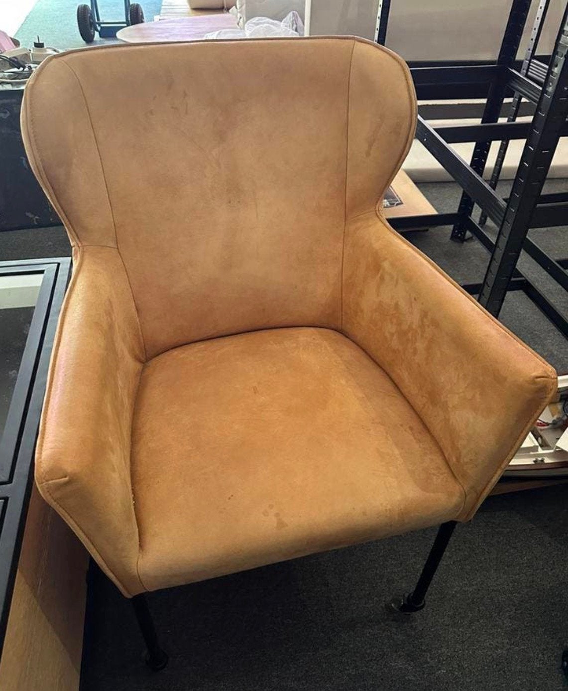 Leogang eetkamerstoel, Maison & Meubles, Chaises, Comme neuf, Brun, Enlèvement, Cuir
