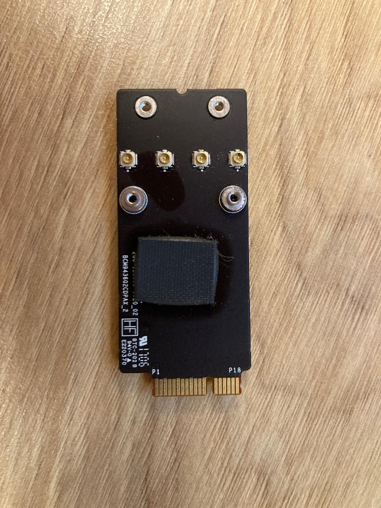 Carte WiFi/Bluetooth Apple d'origine (Broadcom BCM943602CDP), Enlèvement ou Envoi, Utilisé, Interne, Apple